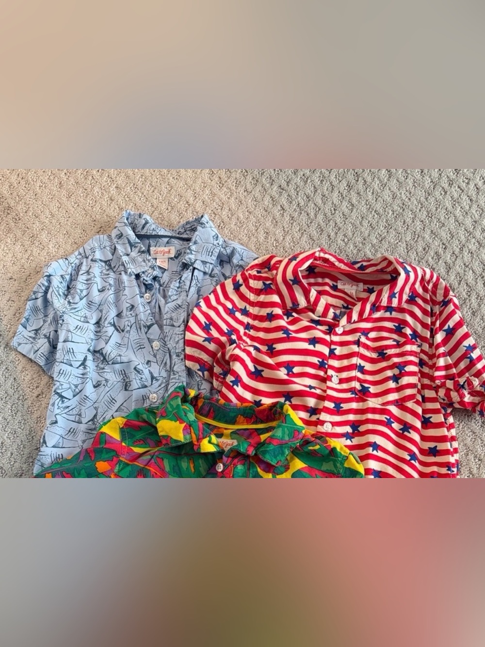 Kids Short-Sleeve Button Front Shirts - 2 pack